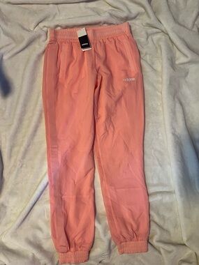 NWT Adidas Pink Track Joggers with Elastic Cuffs